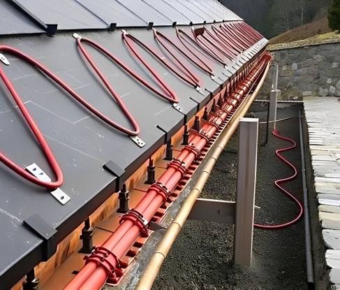 Монтаж греющего кабеля