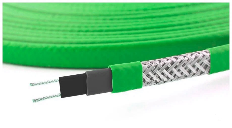 Саморегулирующийся греющий кабель SAMREG SRL 40-2CR зеленый