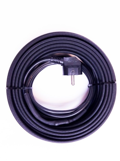 Готовый комплект саморегулирующегося греющего кабеля для канализации в трубу 