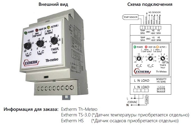Термостат-метеостанция Extherm Th-meteo