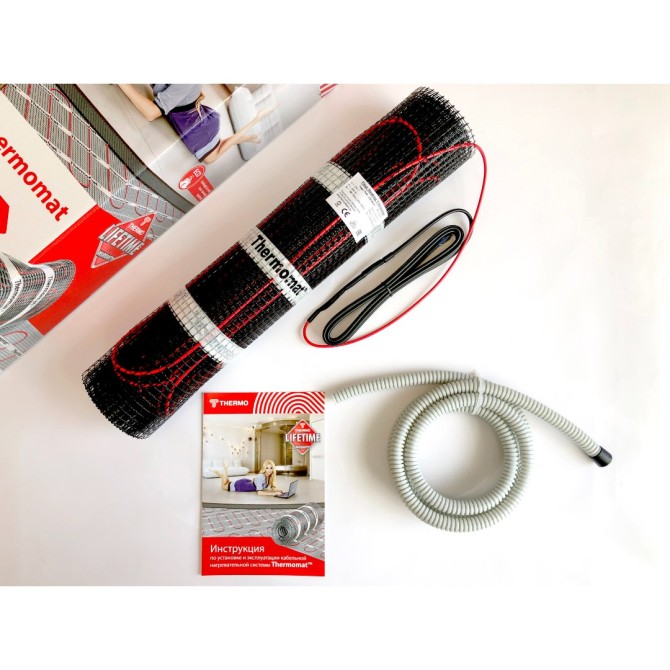 Теплый пол Thermo Thermomat TVK-130 1,5м² в плиточный клей