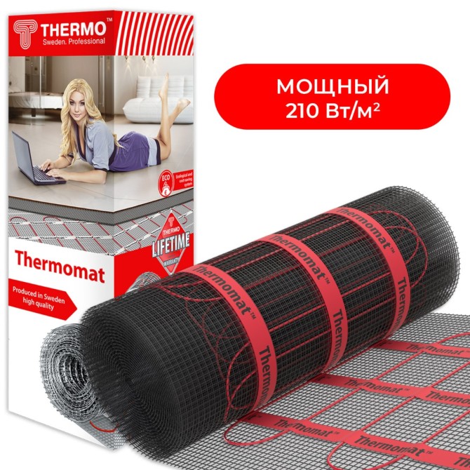 Теплый пол Thermo Thermomat TVK-210 8,5м² в плиточный клей