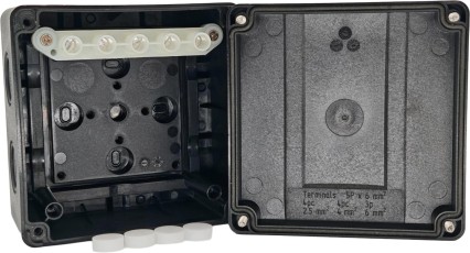 Коробка распределительная M Box 060 черная с клеммой