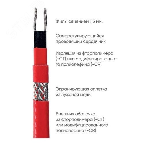 Кабель нагревательный саморегулирующийся Atlantic Professional-60