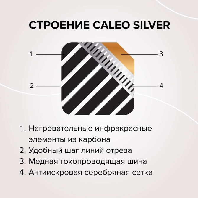 Комплект теплого пола CALEO SILVER (СЕРЕБРО) 150-0,5-1,5