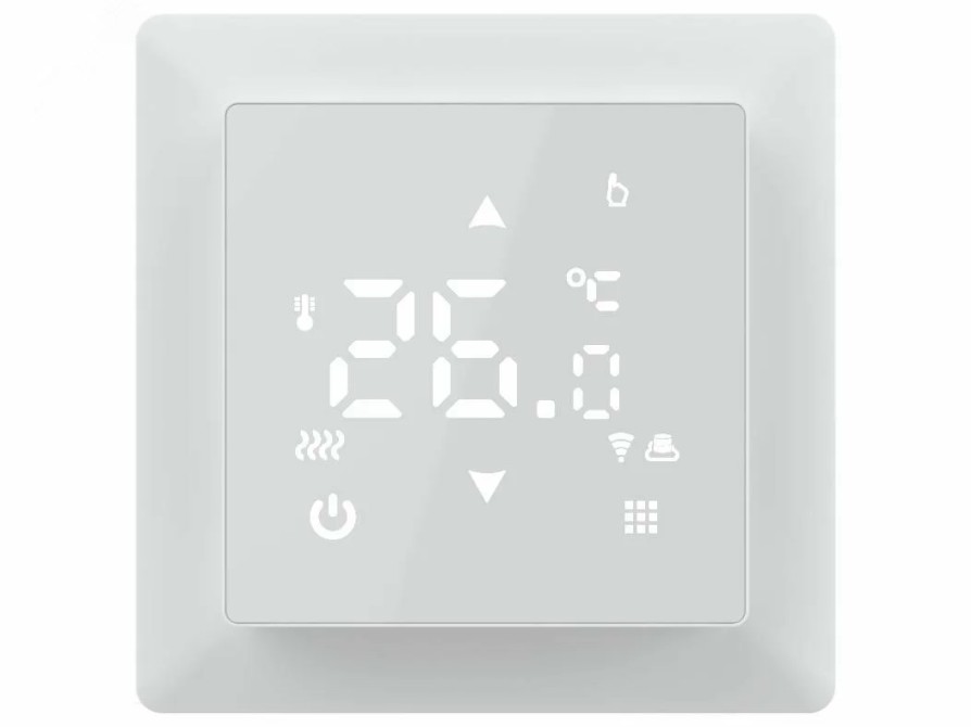 Русское тепло ТР-515 Wi-Fi терморегулятор для теплого пола, белый