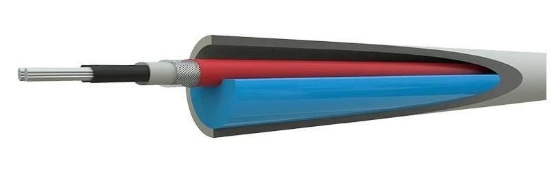Кабель пищевой 10HTM2-CT, готовый комплект в трубу, 4м/40Вт REXANT