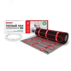 Теплый пол, нагревательный мат PRO RNX-1,5-330 1,5м², 0,5х3м, 330Вт двухжильный, с экраном REXANT